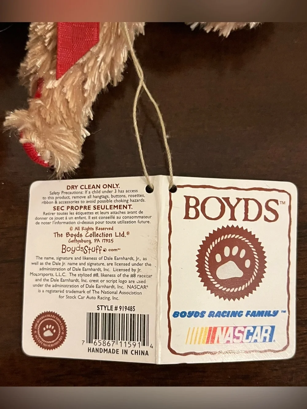 NEW Boyd’s Bear Collection NASCAR Dale Earnhardt Jr., #8 Bear